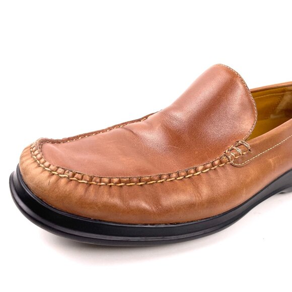 Cole Haan Mens Air Slip On Venetian Loafers Brown Leather 11.5 Shoe C08093 - Picture 4 of 13
